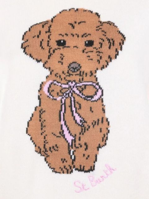 MC2 Saint Barth dog crew neck knitwear - Neutrals - zdjęcie produktu nr 2