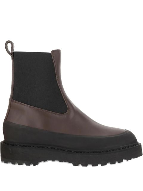 Le Monde Beryl round-toe chunky-sole chelsea boots - Brown - zdjęcie produktu nr 1
