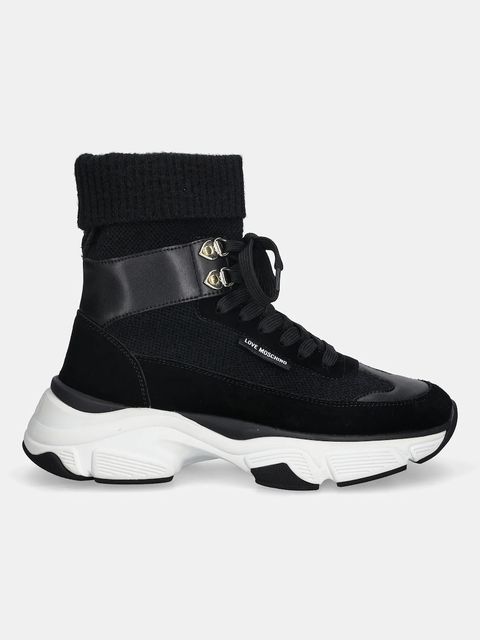 Love Moschino sneakersy damskie kolor czarny JA15366G0NIY600A - zdjęcie produktu nr 2