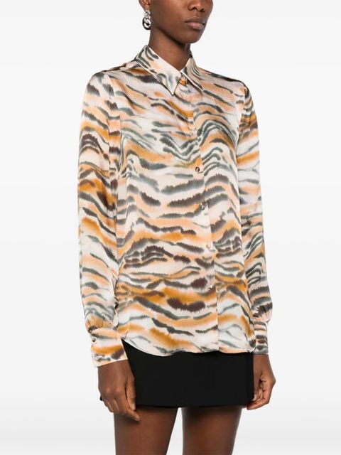TWINSET tiger-print shirt - Neutrals