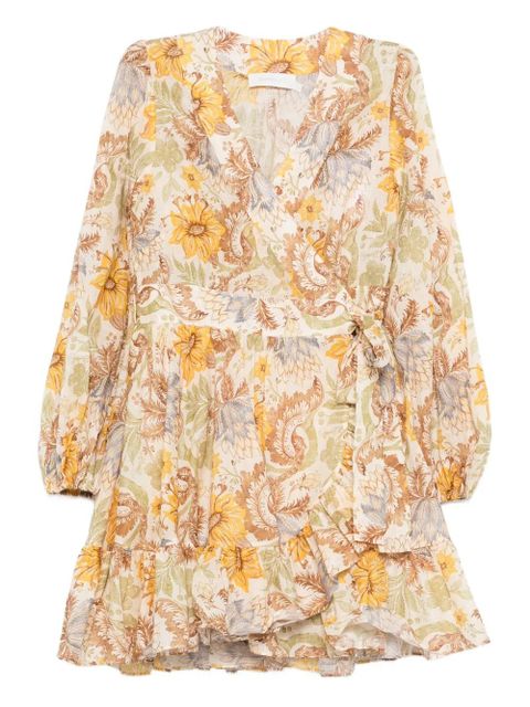 ZIMMERMANN Daylight frill mini dress - Neutrals - zdjęcie produktu nr 1