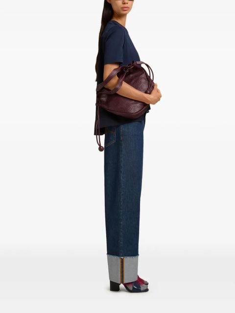 Marni poplin-pocket logo T-shirt - Blue