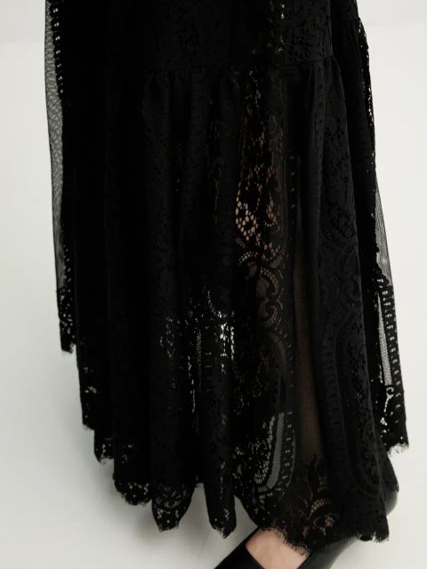 Herskind spódnica Patsy kolor czarny midi rozkloszowana 5577204