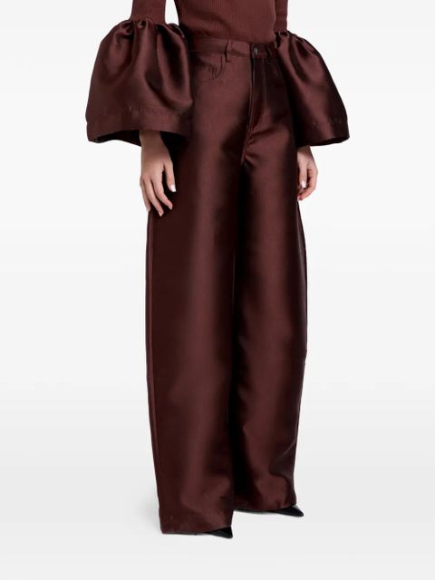 Marques'Almeida belt-loops wide-leg trousers - Brown - zdjęcie produktu nr 1