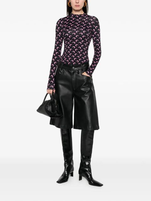 Marine Serre moon print top - Black