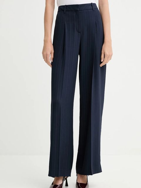 BOSS spodnie damskie kolor granatowy szerokie high waist 50548479 - zdjęcie produktu nr 1