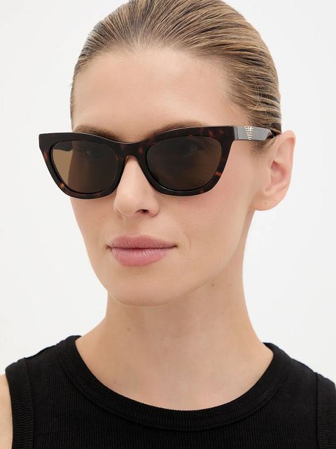 Emporio Armani okulary przeciwsłoneczne damskie kolor brązowy 0EA4259U - zdjęcie produktu nr 1