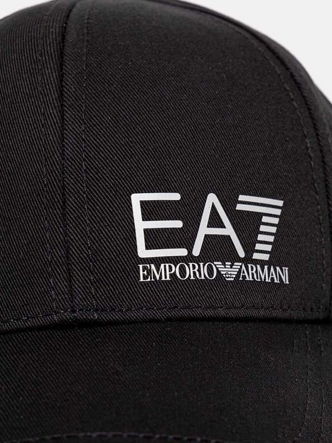 EA7 Emporio Armani czapka z daszkiem bawełniana - zdjęcie produktu nr 2