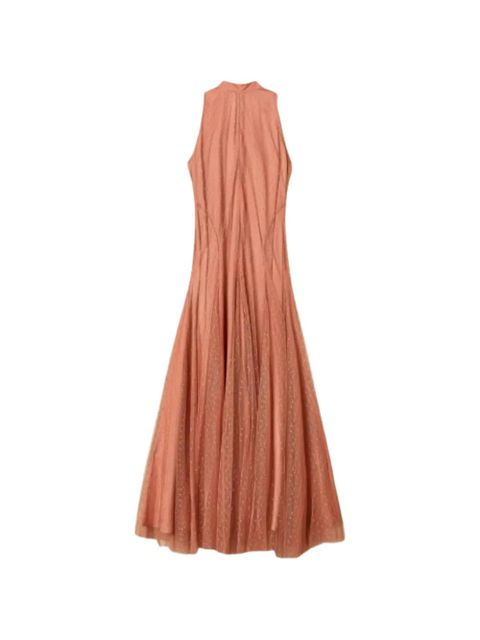 TWINSET high-neck dotted maxin dress - Pink - zdjęcie produktu nr 1