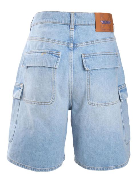 Off-White denim cargo shorts - Blue