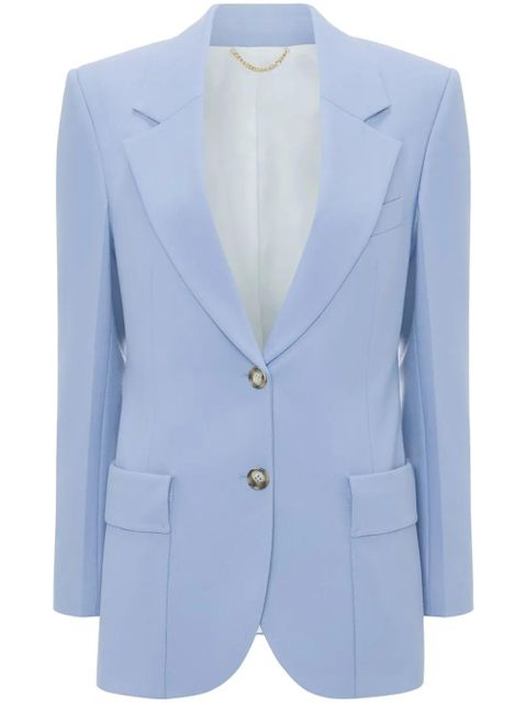 Victoria Beckham single-breasted blazer - Blue - zdjęcie produktu nr 1
