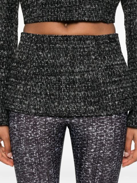 Diesel textured-panelled leggings - Grey