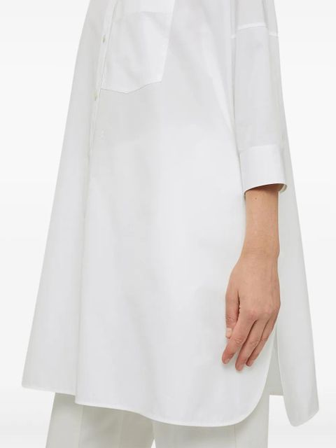 Jil Sander A-line shirt dress - White