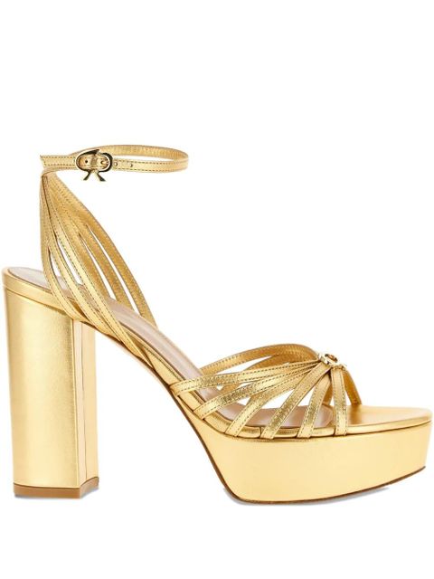 Gianvito Rossi Rita platform sandals - Gold - zdjęcie produktu nr 1