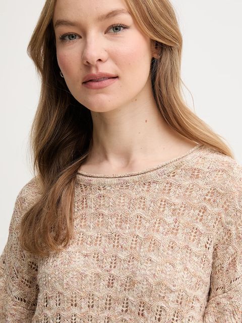 Hoss Intropia sweter z domieszką lnu