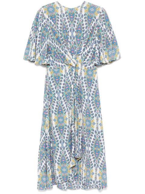ETRO printed midi dress - Neutrals - zdjęcie produktu nr 1