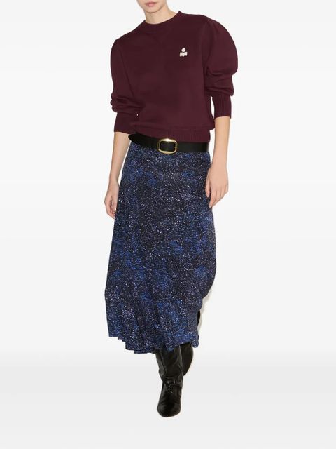 ISABEL MARANT sequin-pattern midi skirt - Blue - zdjęcie produktu nr 2