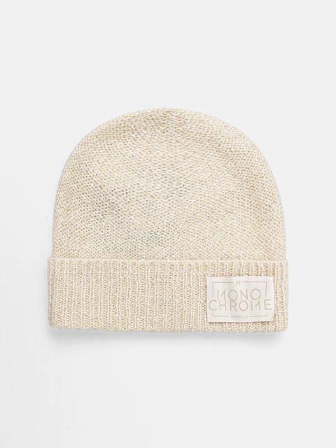 Marella czapka z wełną kolor beżowy 2523576027200 - zdjęcie produktu nr 1
