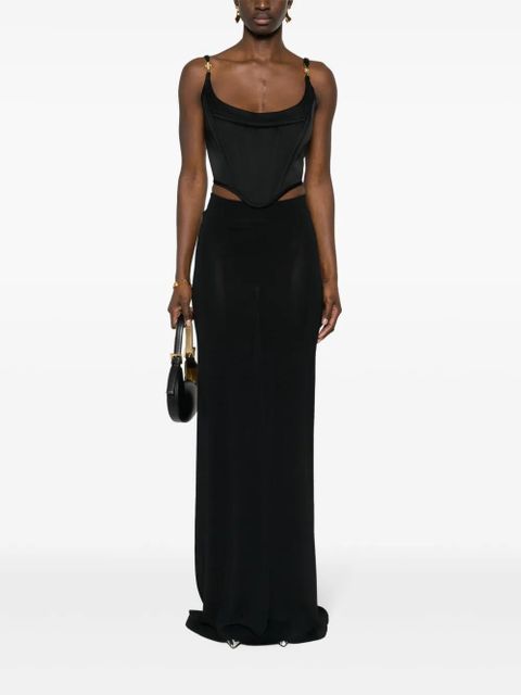 Versace Medusa '95 satin corset top - Black - zdjęcie produktu nr 2