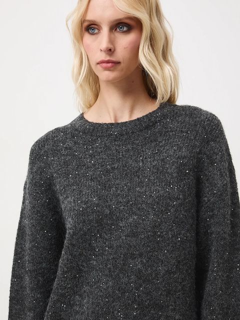 Medicine sweter damski kolor szary ciepły