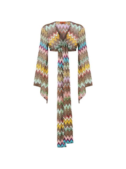 Missoni long-sleeve zigzag top - Brown - zdjęcie produktu nr 1