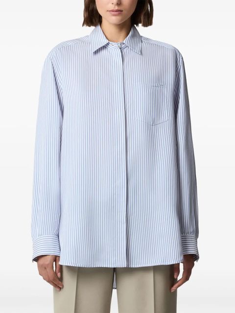 Tod's striped poplin shirt - Blue - zdjęcie produktu nr 2