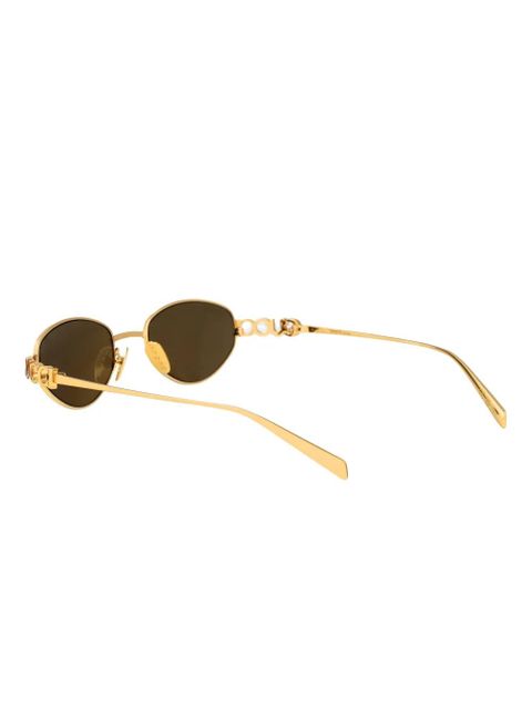 Gucci Eyewear oval-frame sunglasses - Gold