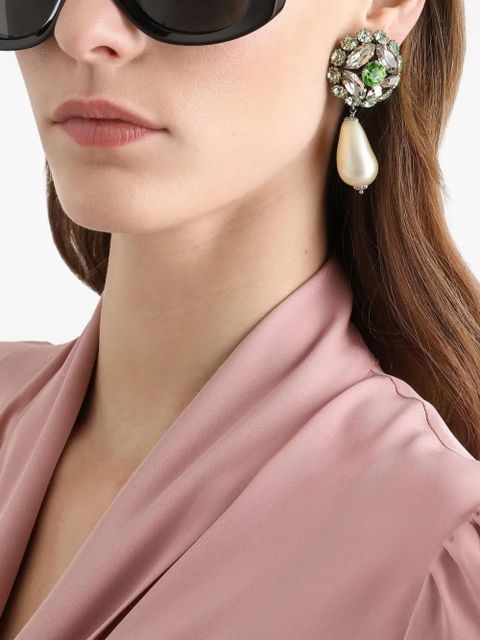 Dolce & Gabbana faux-pearl drop earrings - Silver - zdjęcie produktu nr 2