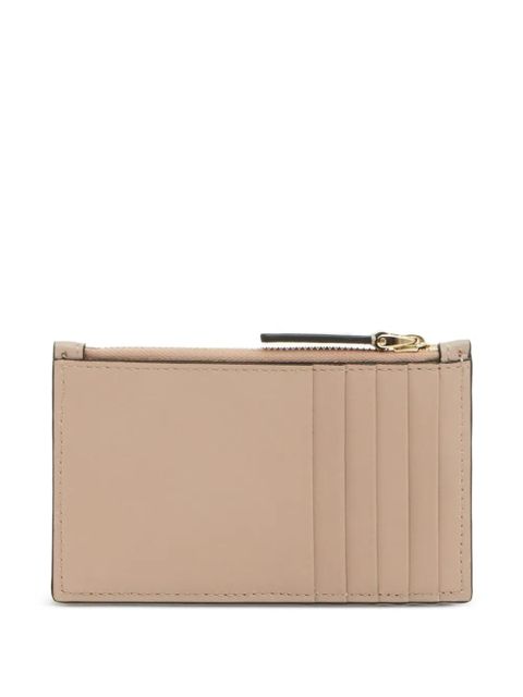 Valentino Garavani VLogo Walk zip card holder in calfskin - Neutrals - zdjęcie produktu nr 2
