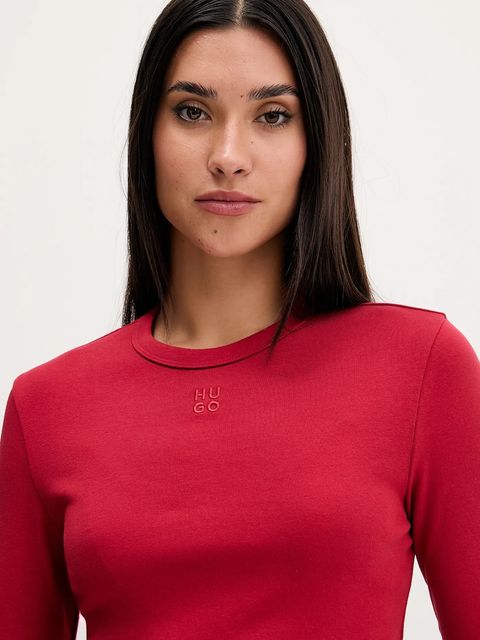 HUGO longsleeve damski kolor czerwony 50518378