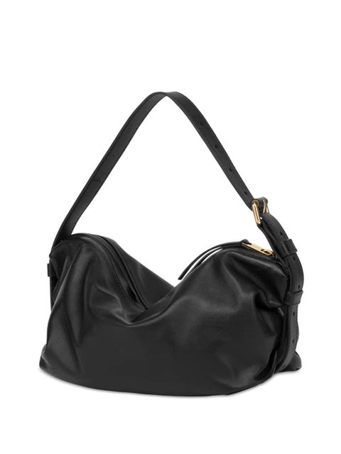 Moschino Tie Me leather shoulder bag - Black - zdjęcie produktu nr 2