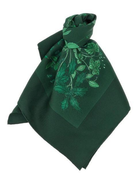 Gucci Flora Carriage silk scarf - Green - zdjęcie produktu nr 1
