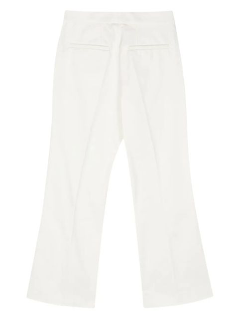Jil Sander mid-rise flared gabardine trousers - White - zdjęcie produktu nr 2