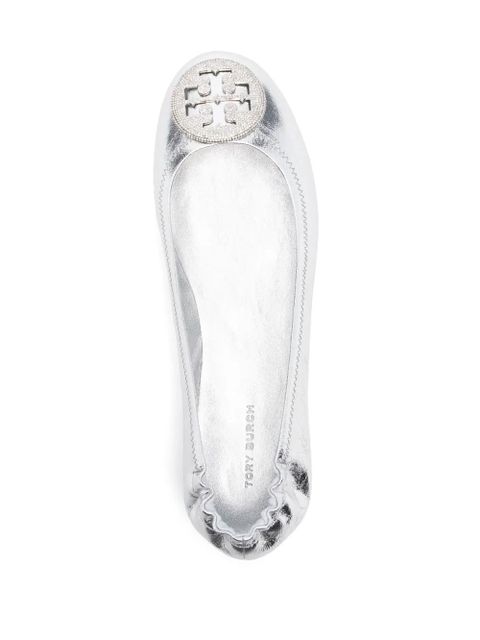 Tory Burch Minnie Travel ballet flats - Silver