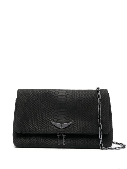 Zadig&Voltaire snakeskin leather shoulder bag - Black - zdjęcie produktu nr 1