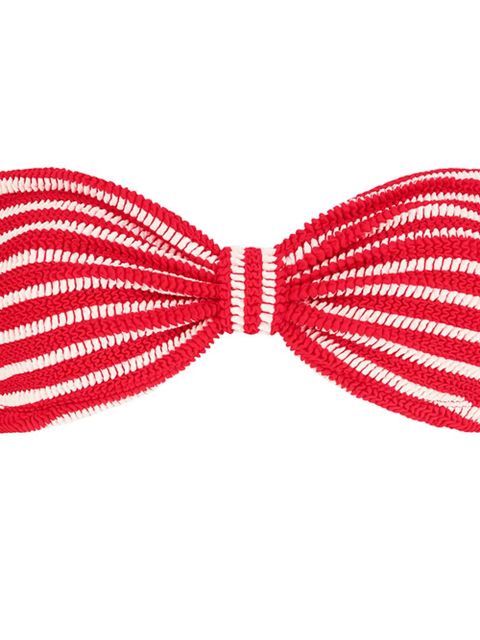 Hunza G Jean striped bikini - Red
