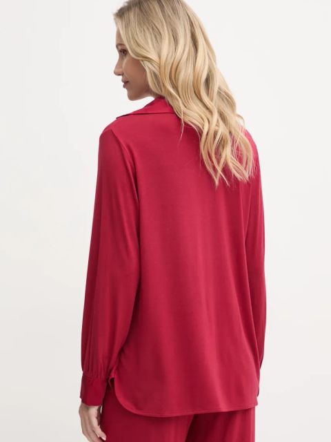 United Colors of Benetton bluzka piżamowa damska kolor bordowy 3ZEW3M007