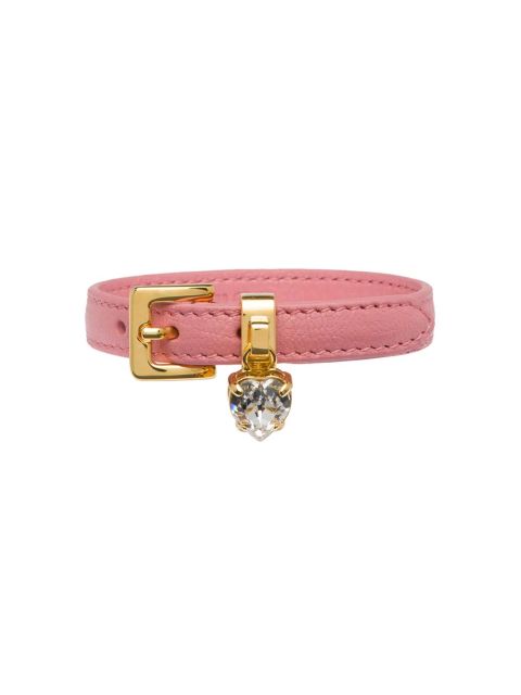 Miu Miu Madras leather bracelet - Pink