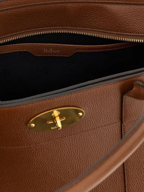 Mulberry leather tote bag - Brown