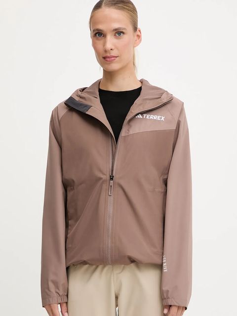 adidas TERREX kurtka przeciwdeszczowa Multi 2L Rain Jacket kolor brązowy JN0857 - zdjęcie produktu nr 1