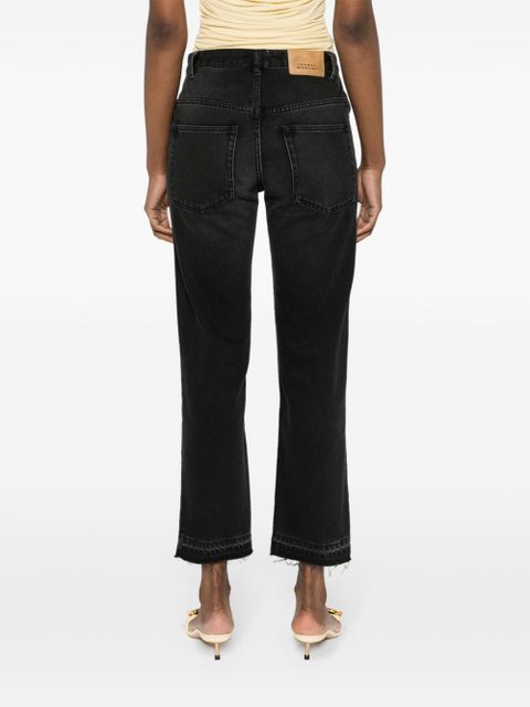 ISABEL MARANT Jemina raw-edge jeans - Black