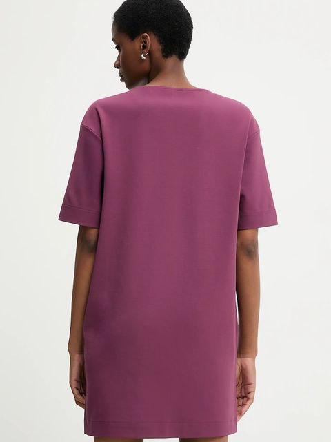 United Colors of Benetton sukienka kolor fioletowy mini prosta 47CKDV0BW