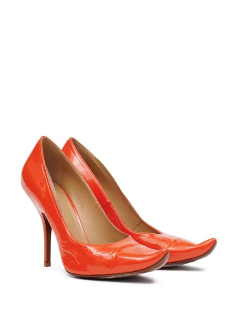 Maison Margiela 100mm leather pumps - Orange - zdjęcie produktu nr 2