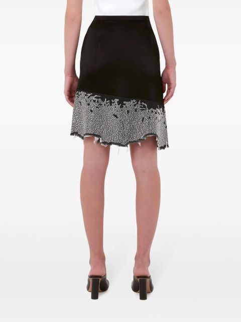 JW Anderson glitter-detail asymmetric skirt - Black