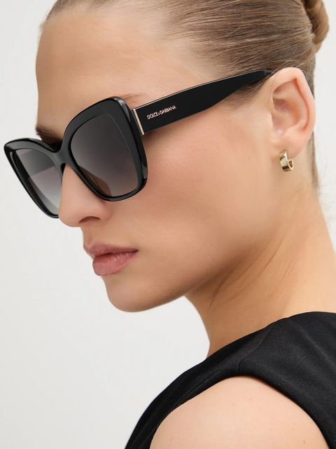Dolce & Gabbana okulary przeciwsłoneczne damskie kolor czarny 0DG4348 - zdjęcie produktu nr 1