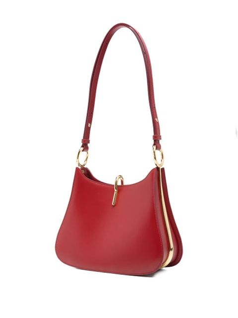 Rabanne Ring leather shoulder bag - Red - zdjęcie produktu nr 2