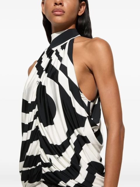 PUCCI Marmo print sleeveless top - Black
