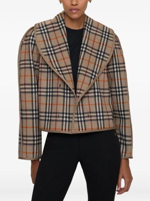 Burberry check-warmer jacket - Neutrals
