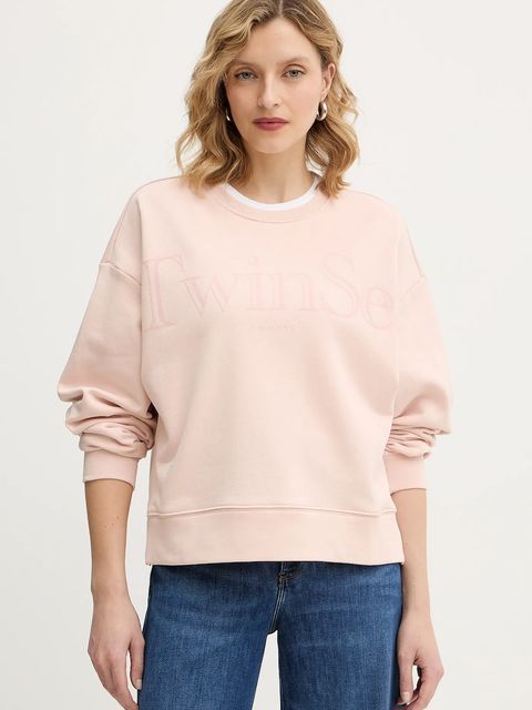 Twinset bluza bawełniana damska kolor czarny z nadrukiem 252TT2330 - zdjęcie produktu nr 1