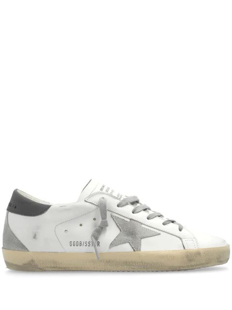 Golden Goose Super-star distressed leather sneakers - White - zdjęcie produktu nr 1